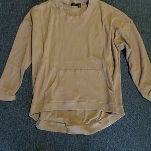 Tan waffle knit shirt